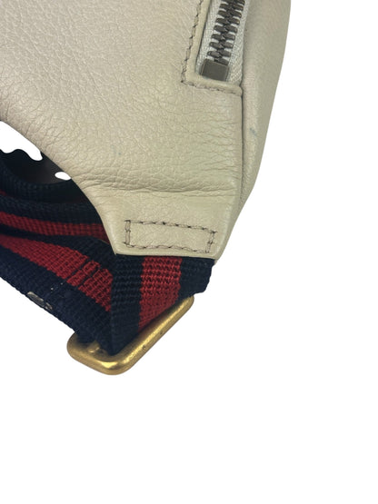 Gucci Cream Leather Print Belt Bag