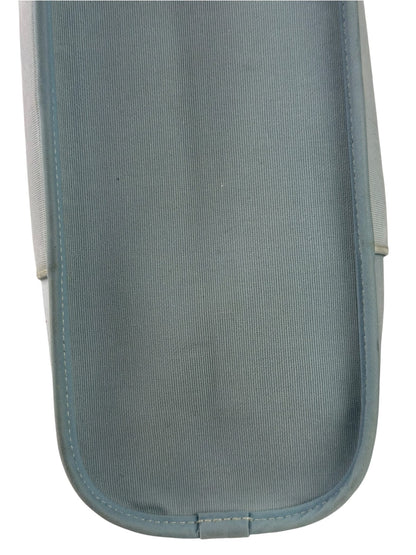 Hermes Light Blue Canvas Leather Trim Cabag Elan Tote
