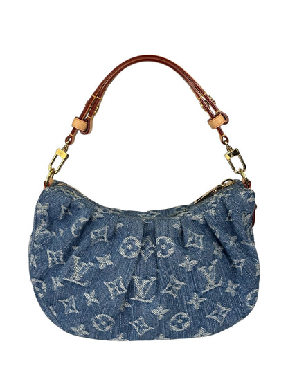 Louis Vuitton Blue Denim/Leather Trim Pochette