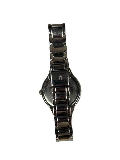 Bulova White Dial Blue Ticks