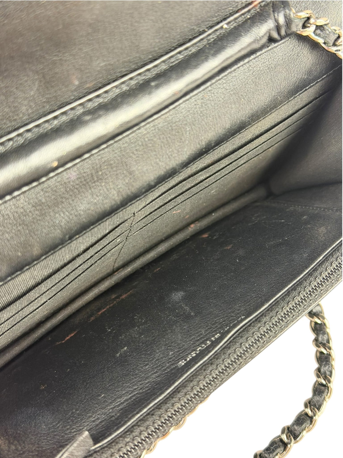 Chanel Black Caviar Flap Wallet On Chain 2013