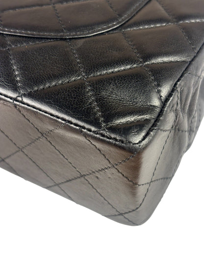 Chanel Black Quilted Leather Double Flap Small Bag