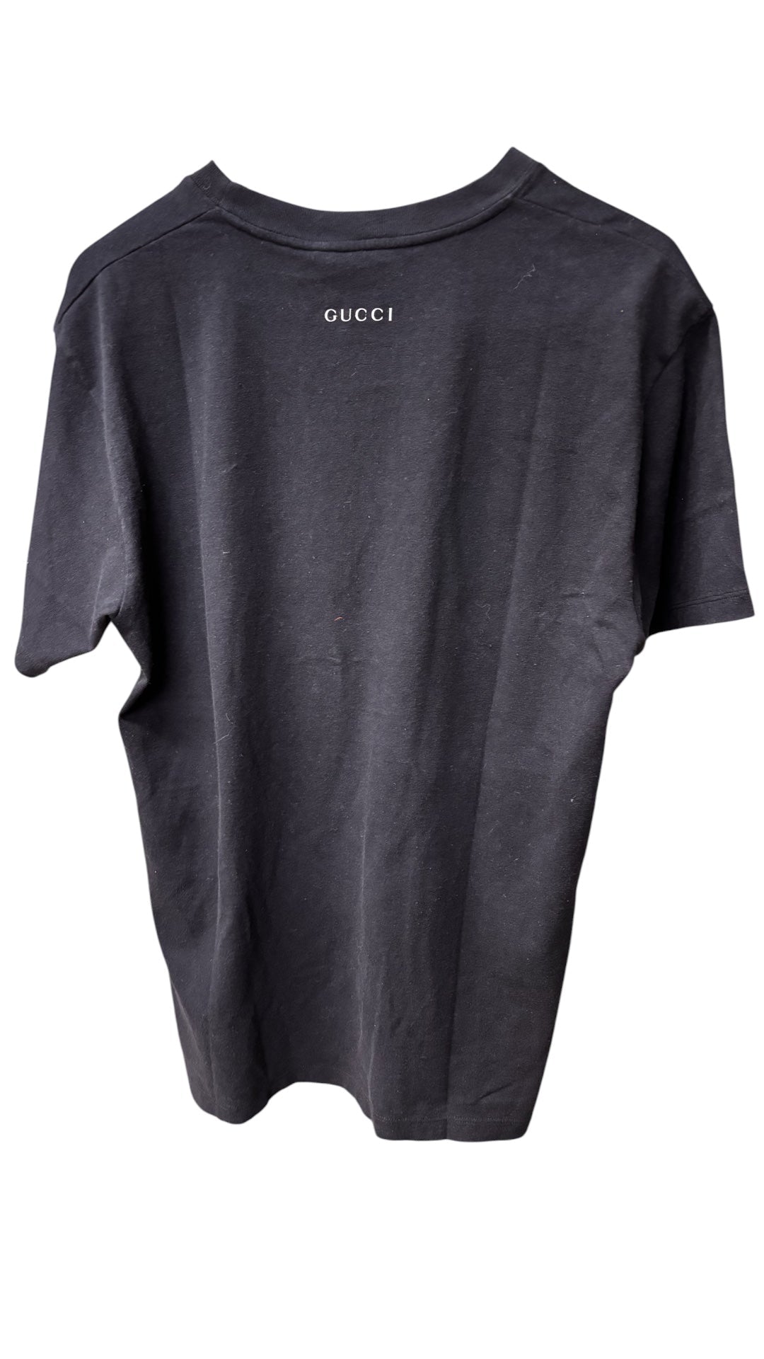 Gucci x Disney Black Flash Duck Print Short Sleeve T-Shirt