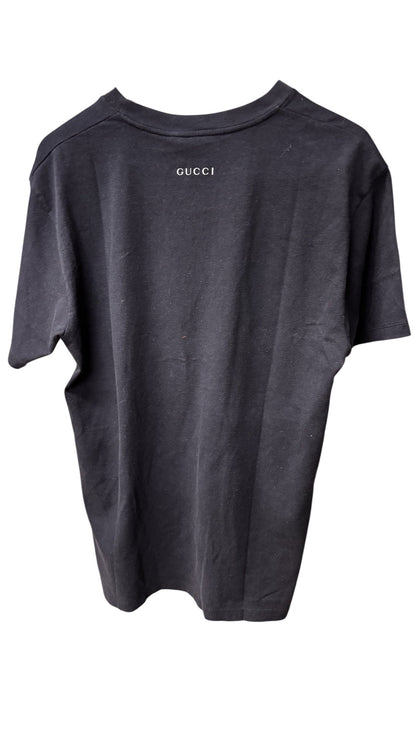 Gucci x Disney Black Flash Duck Print Short Sleeve T-Shirt