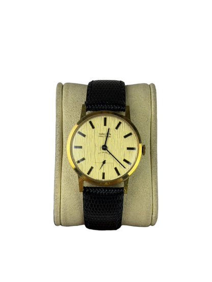 Gruen Precision Gold Linen Dial