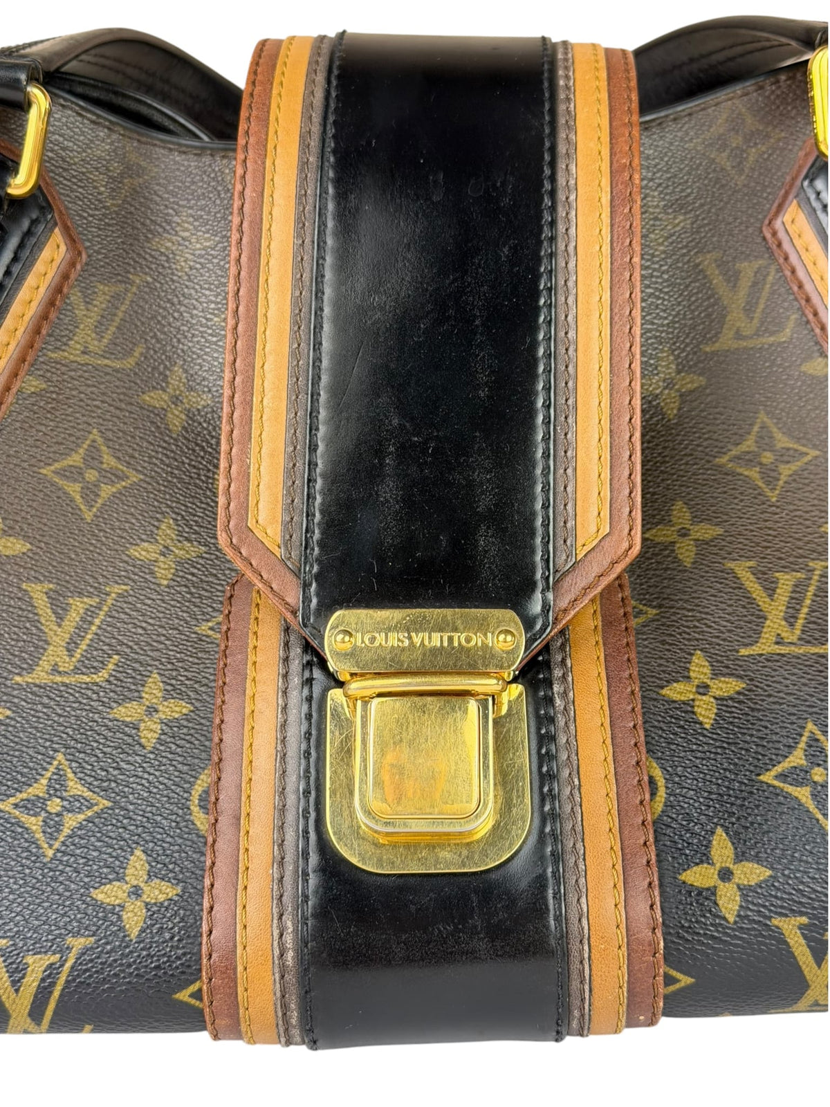 Louis Vuitton Limited Edition Brown/Black  Monogram Mirage Griet Handbag