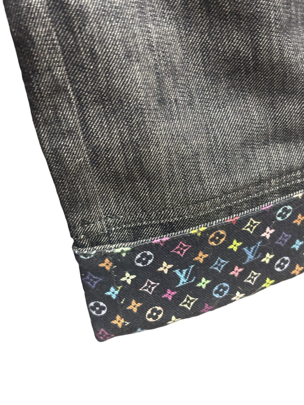 Louis Vuitton Grey Denim Cropped Pants