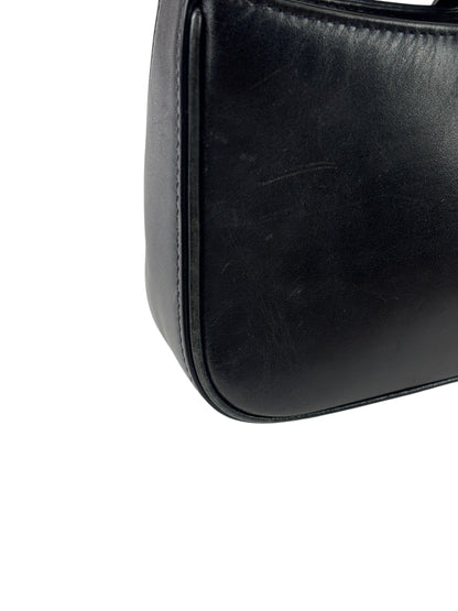 Yves Saint Laurent Black Leather Mini Le 5 À 7 Hobo Bag