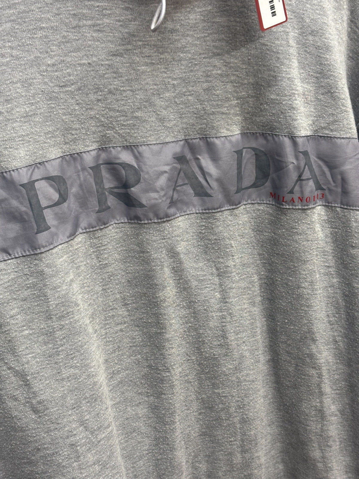 Prada Grey Long Sleeve High Neck Top