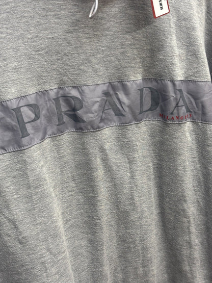 Prada Grey Long Sleeve High Neck Top