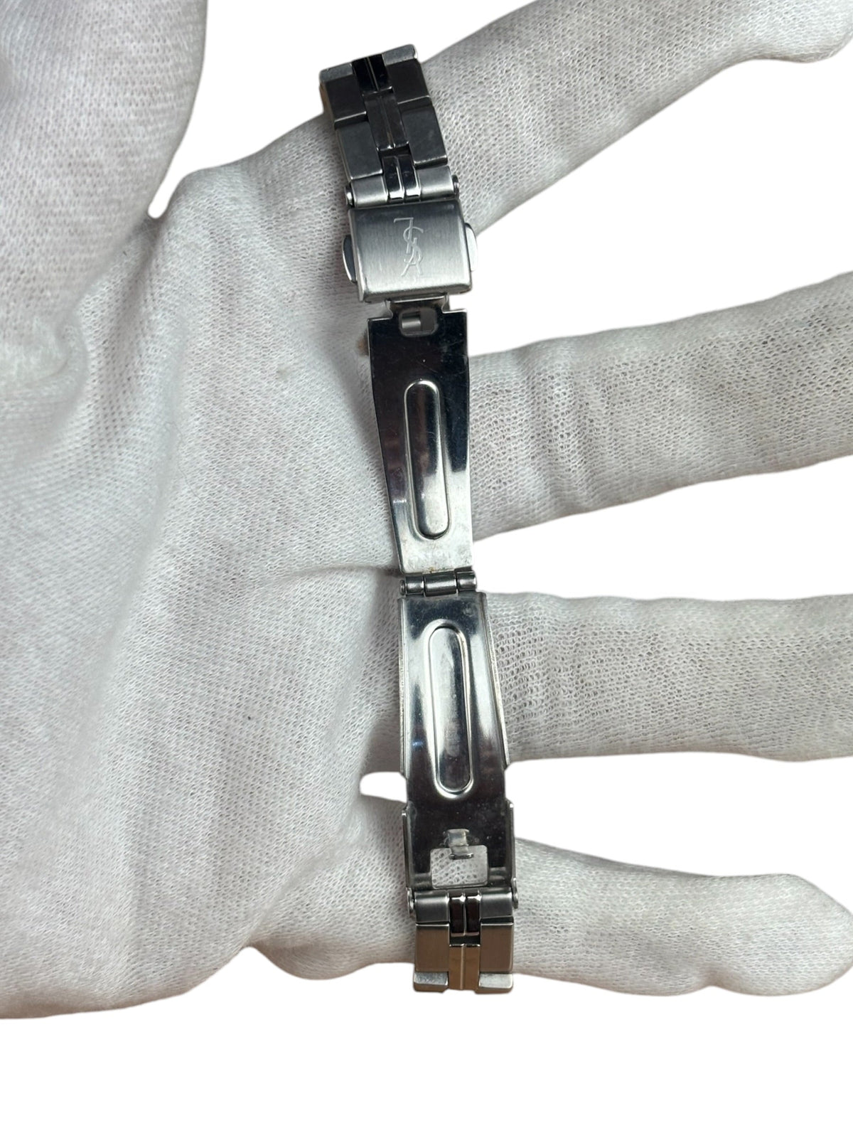 YSL Blue Circle Dial Stainless Band