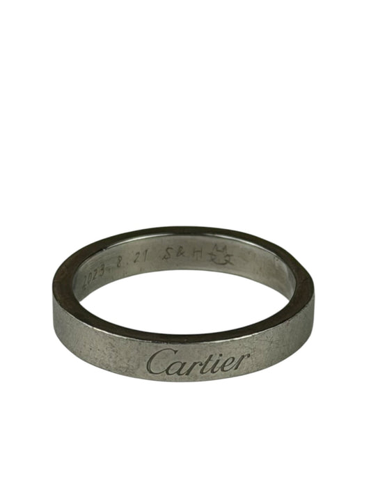 Cartier C De Cartier Wedding Platinum Band
