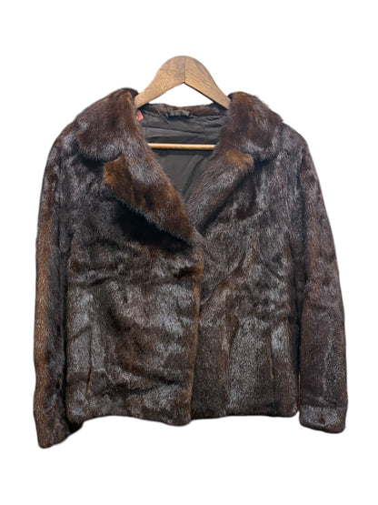 Vintage Saga Mink Dark Hazel Brown Coat