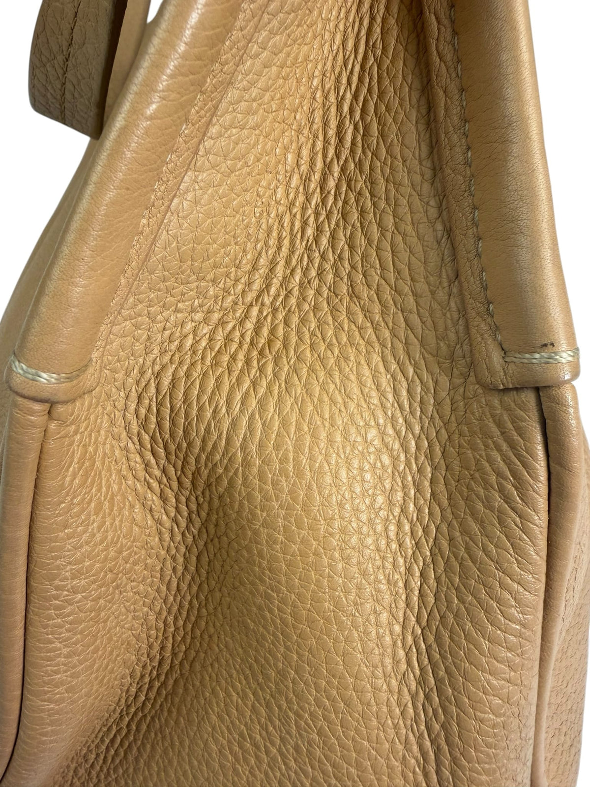Prada Beige Leather Shoulder Bag