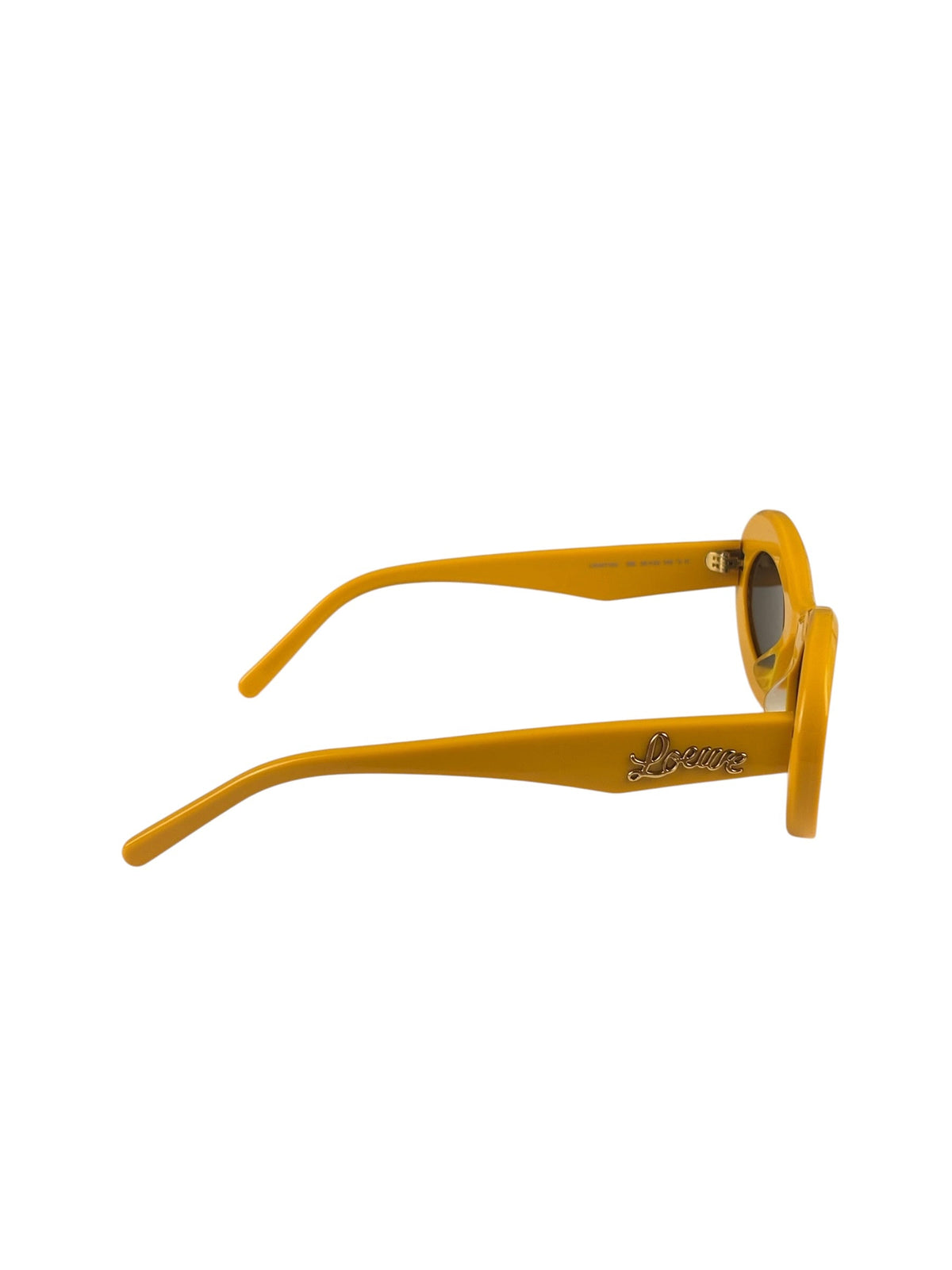 Loewe Glossy Yellow Paula's Ibiza Oval Sunglasses LW40110U