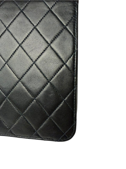 Chanel Balck Quilted Lambskin Square Flap 1991