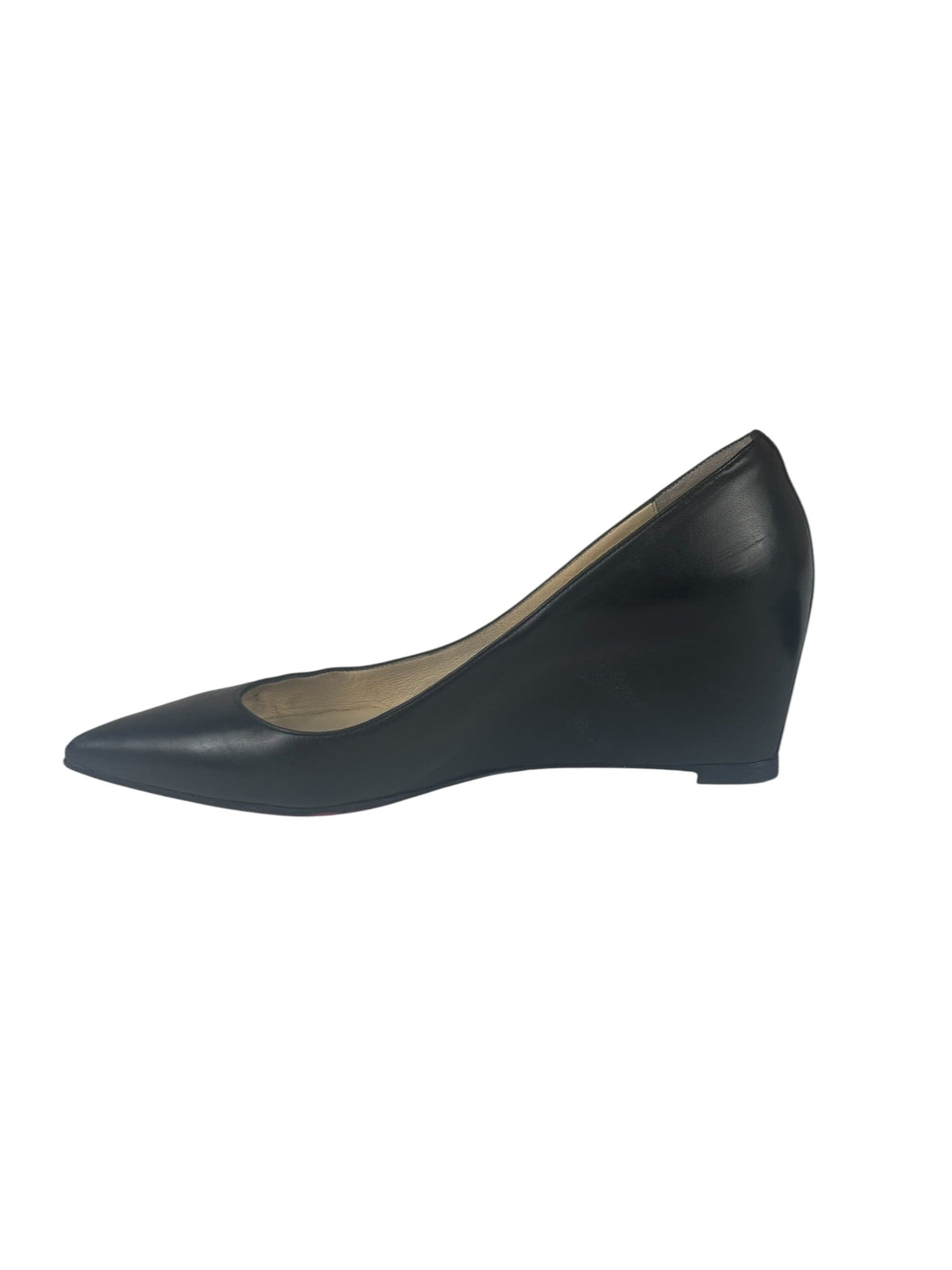 Christian Louboutin Black Leather Agneska Wave Pump