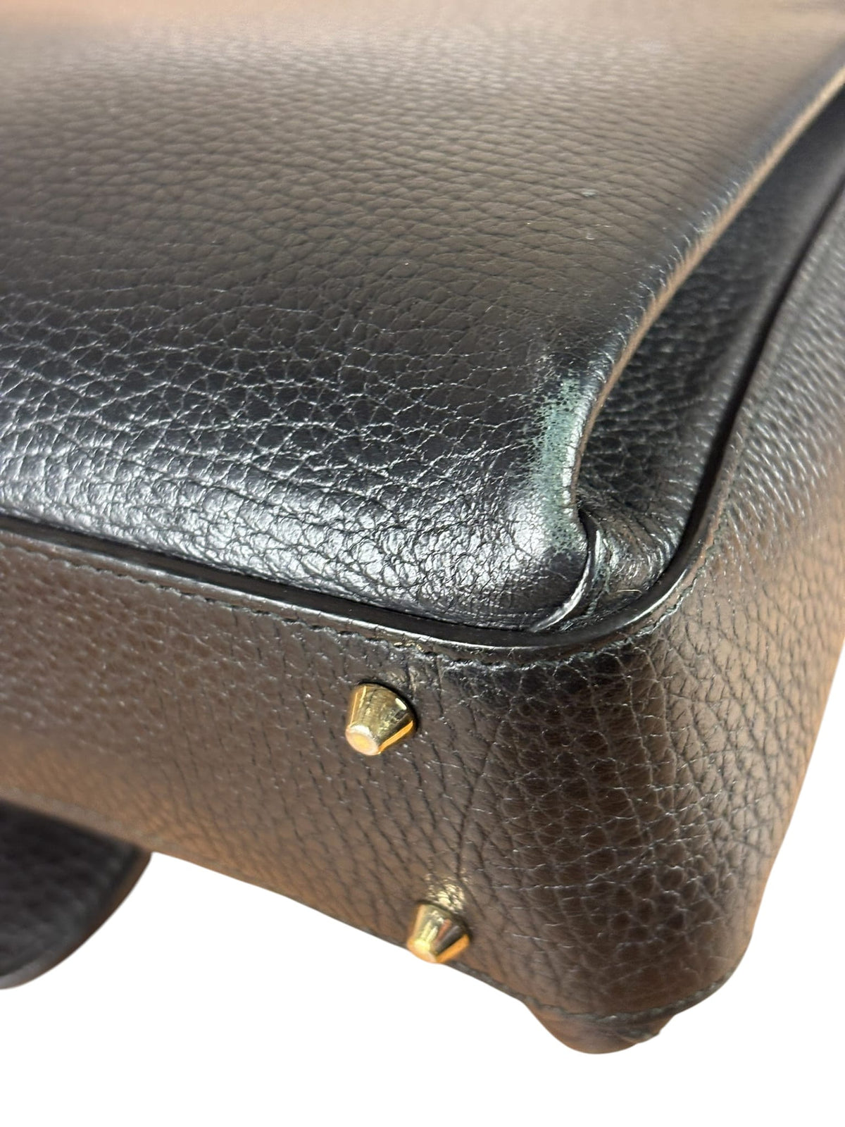 Gucci Black Calfskin Small Dollar Interlocking G Two-Way Bag