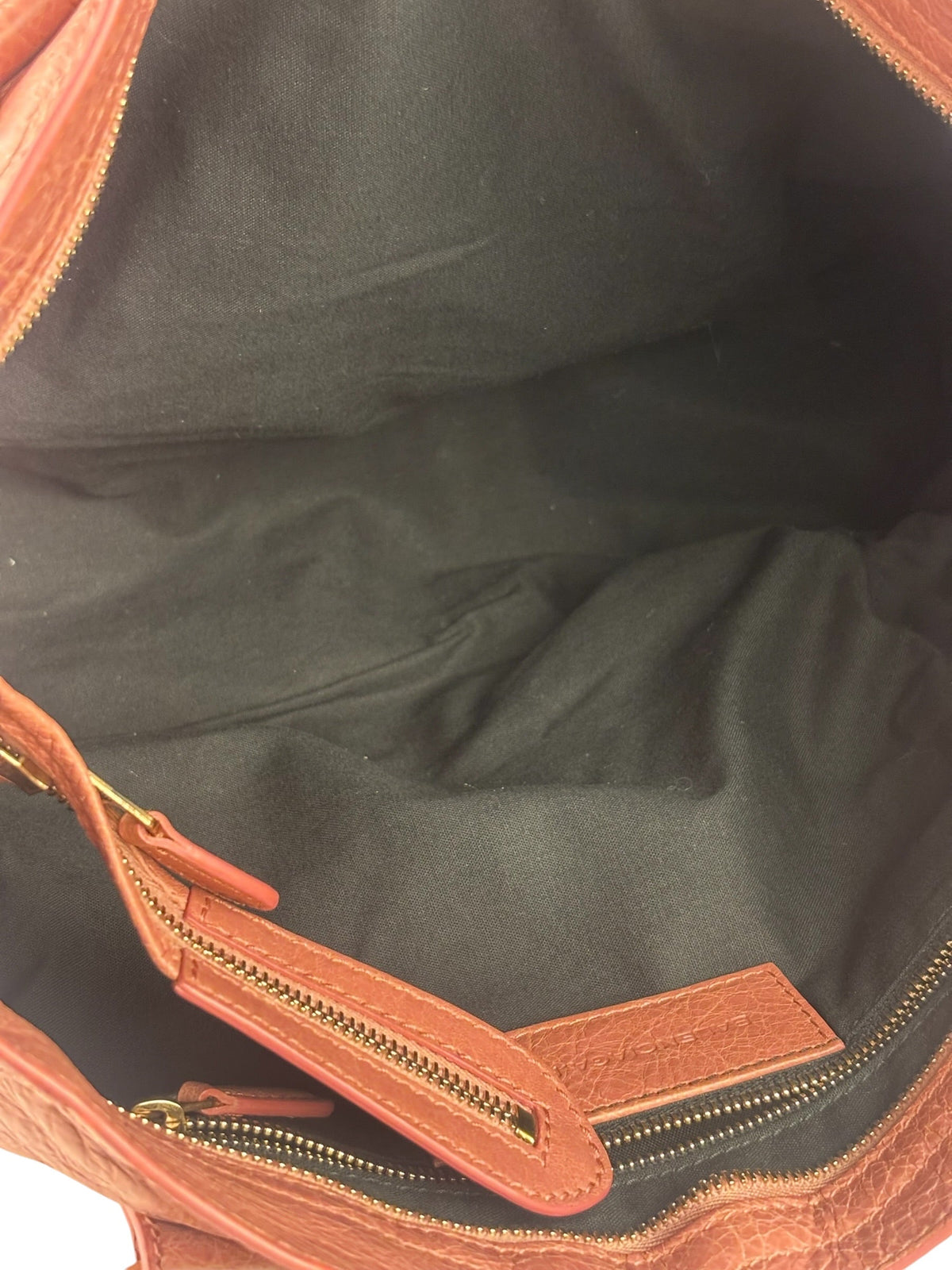 Balenciaga Muted Pink Leather Moto Classic City Bag