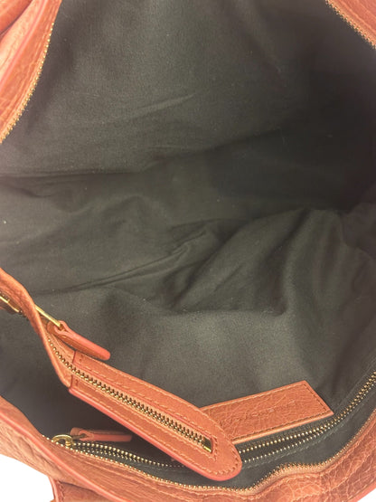 Balenciaga Muted Pink Leather Moto Classic City Bag