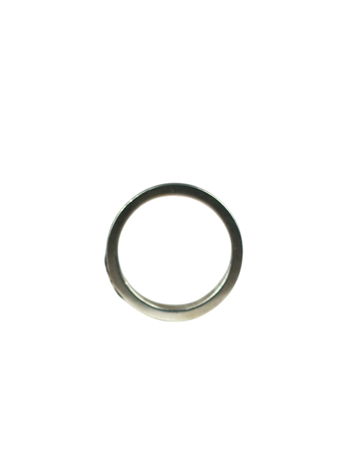 Gucci SS Silver & Turquoise Enamel Band Ring