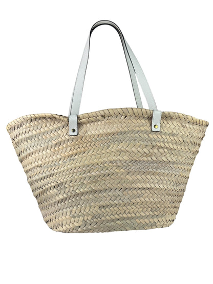 Versace Leather Trim Basket Bag