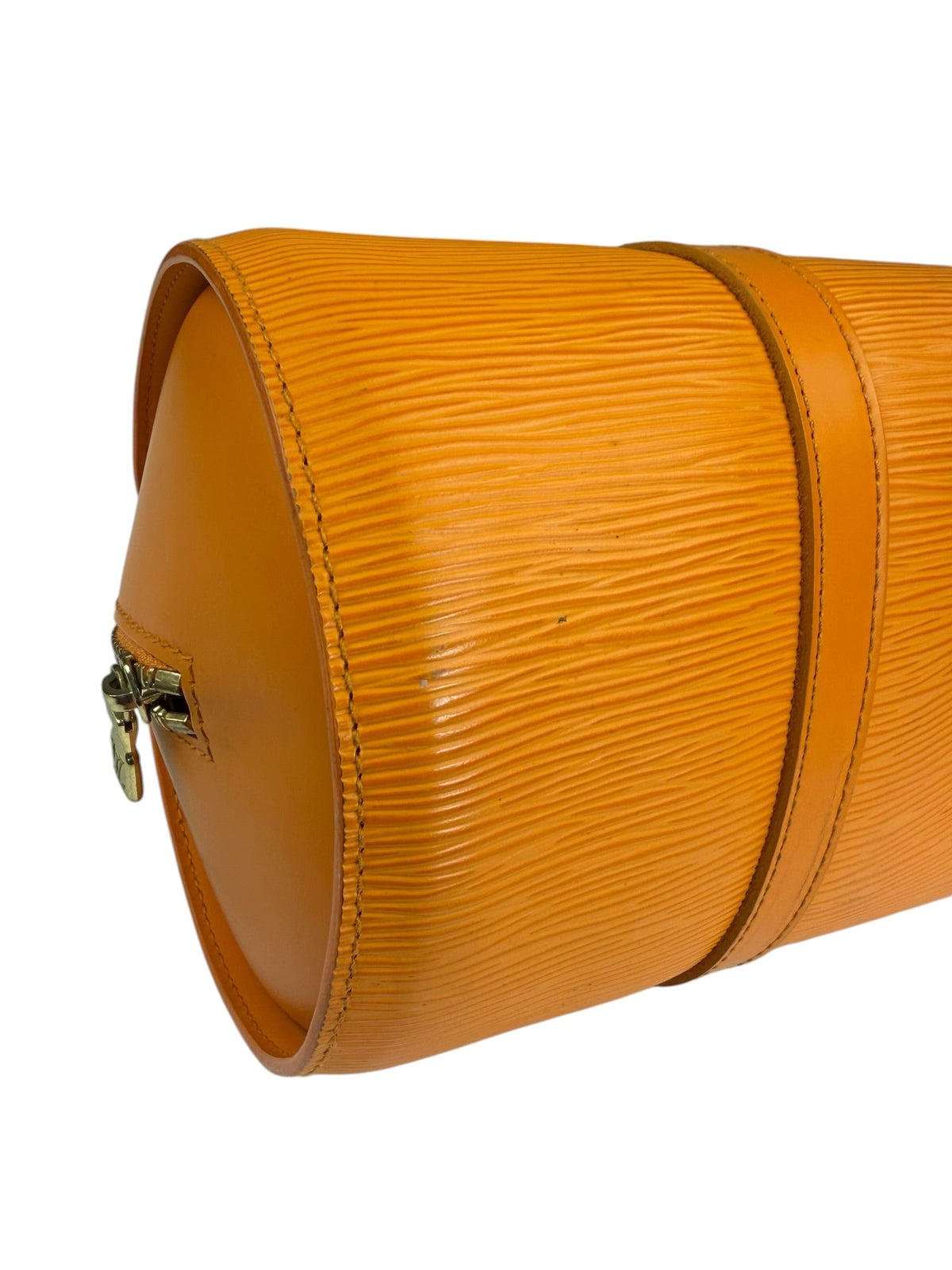 Louis Vuitton Orange Epi Leather Soufflot Handbag