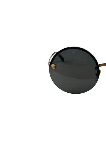 Versace Black MOD.2176 Circular Sunglasses