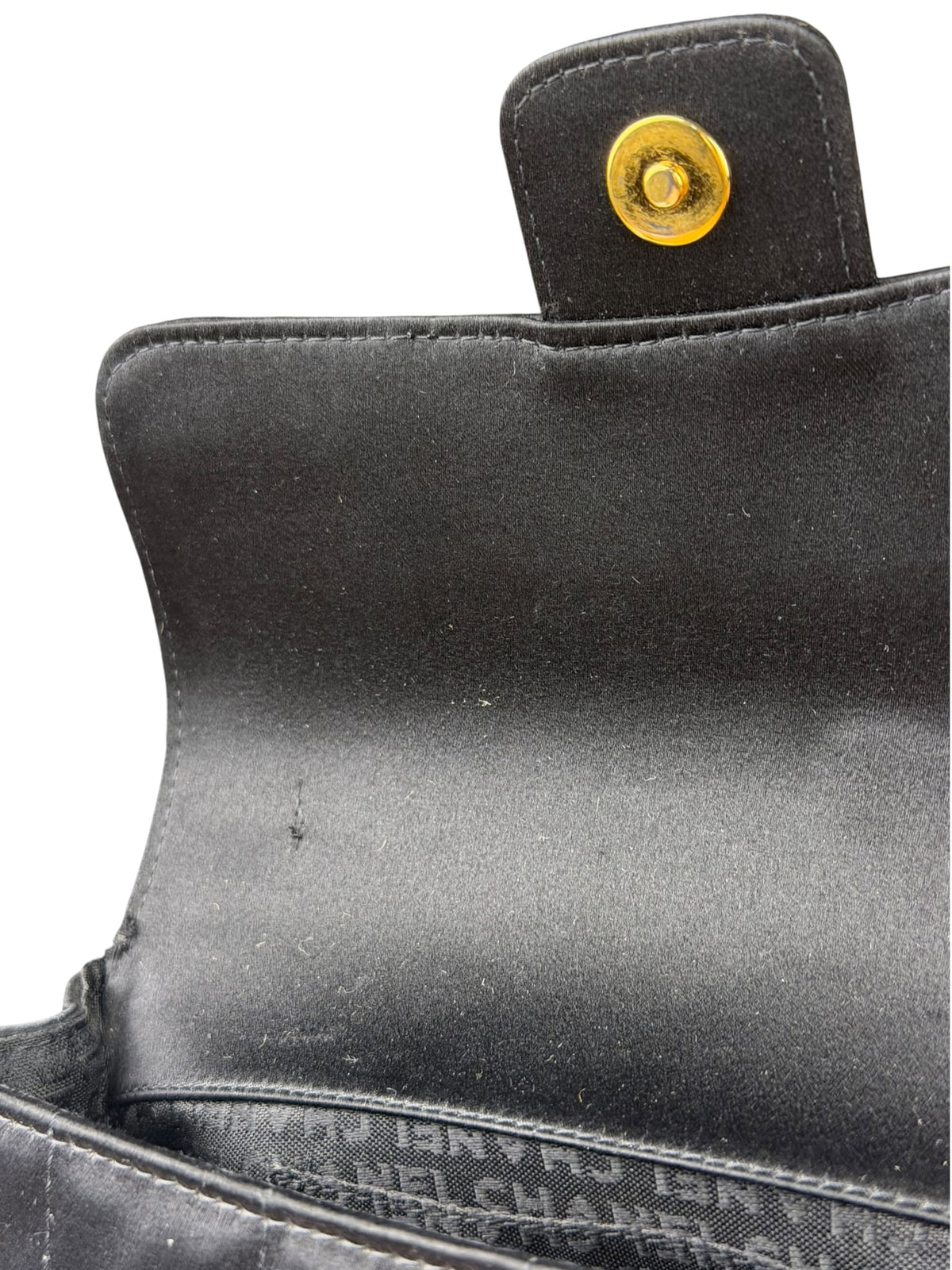 Chanel Black Satin Chocolate Bar Mini East-West Flap Bag