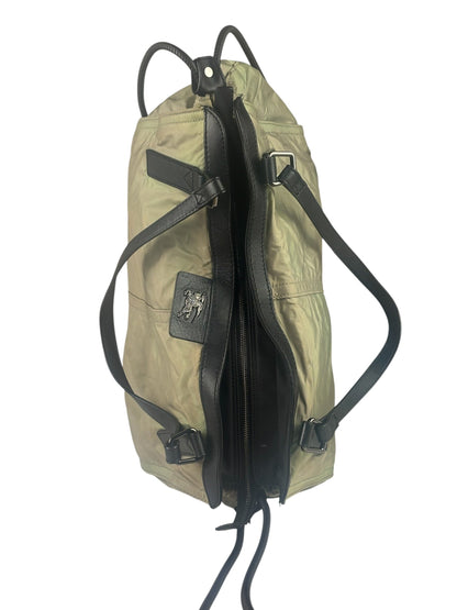 Burberry Geen Nylon/Leather Trim Buckleigh Tote Bag