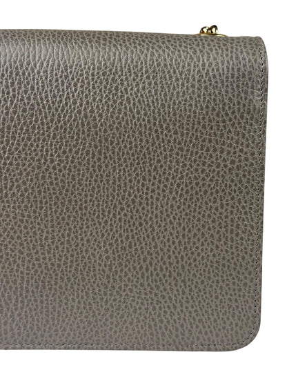 Gucci Grey Calfskin Interlocking Small G Shoulder Bag