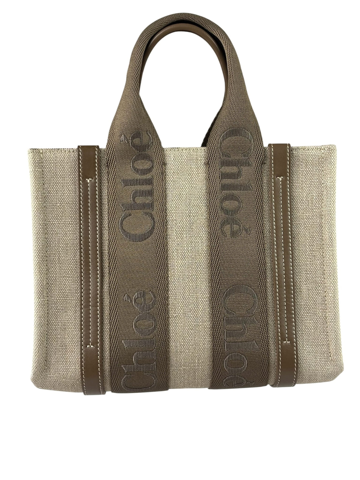Chloé Small Woody Canvas 2Way Tote Khaki/Green