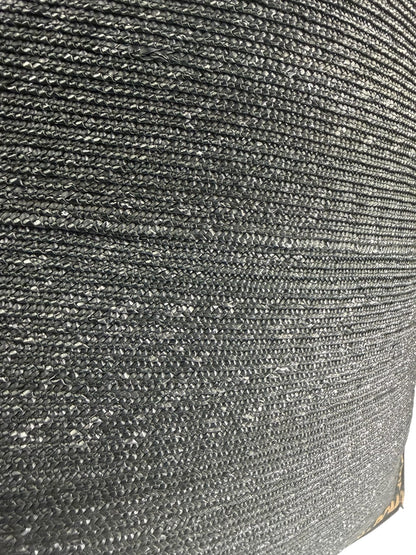 Fendi Black Straw Roma 1925 Tote