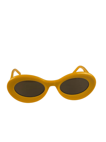 Loewe Glossy Yellow Paula's Ibiza Oval Sunglasses LW40110U
