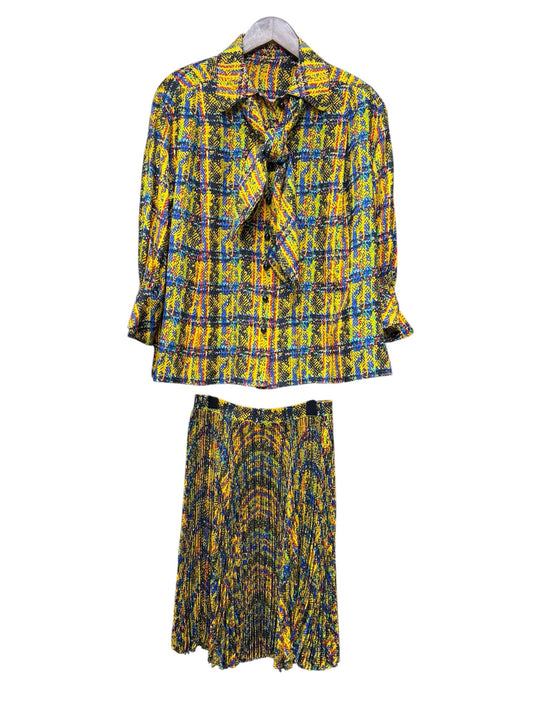 Christian Dior Multi-Colored Geometric-Patterned Two-Piece Set