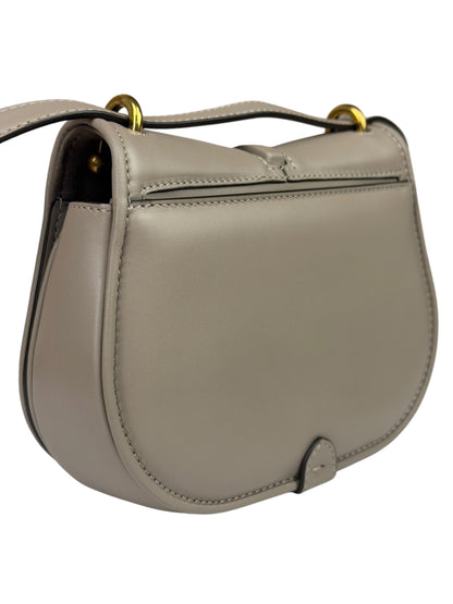 Fendi Dove Gray Leather C'mon Crossbody Bag