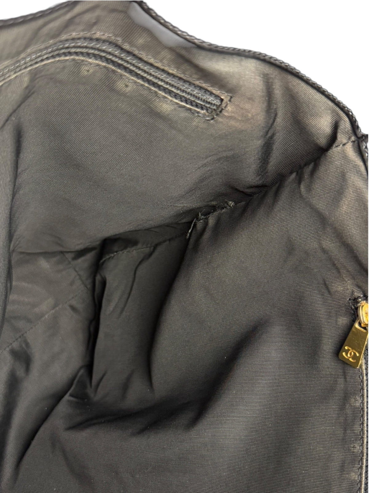 Chanel Black Lambskin CC Swirl Pattern Tote 2000