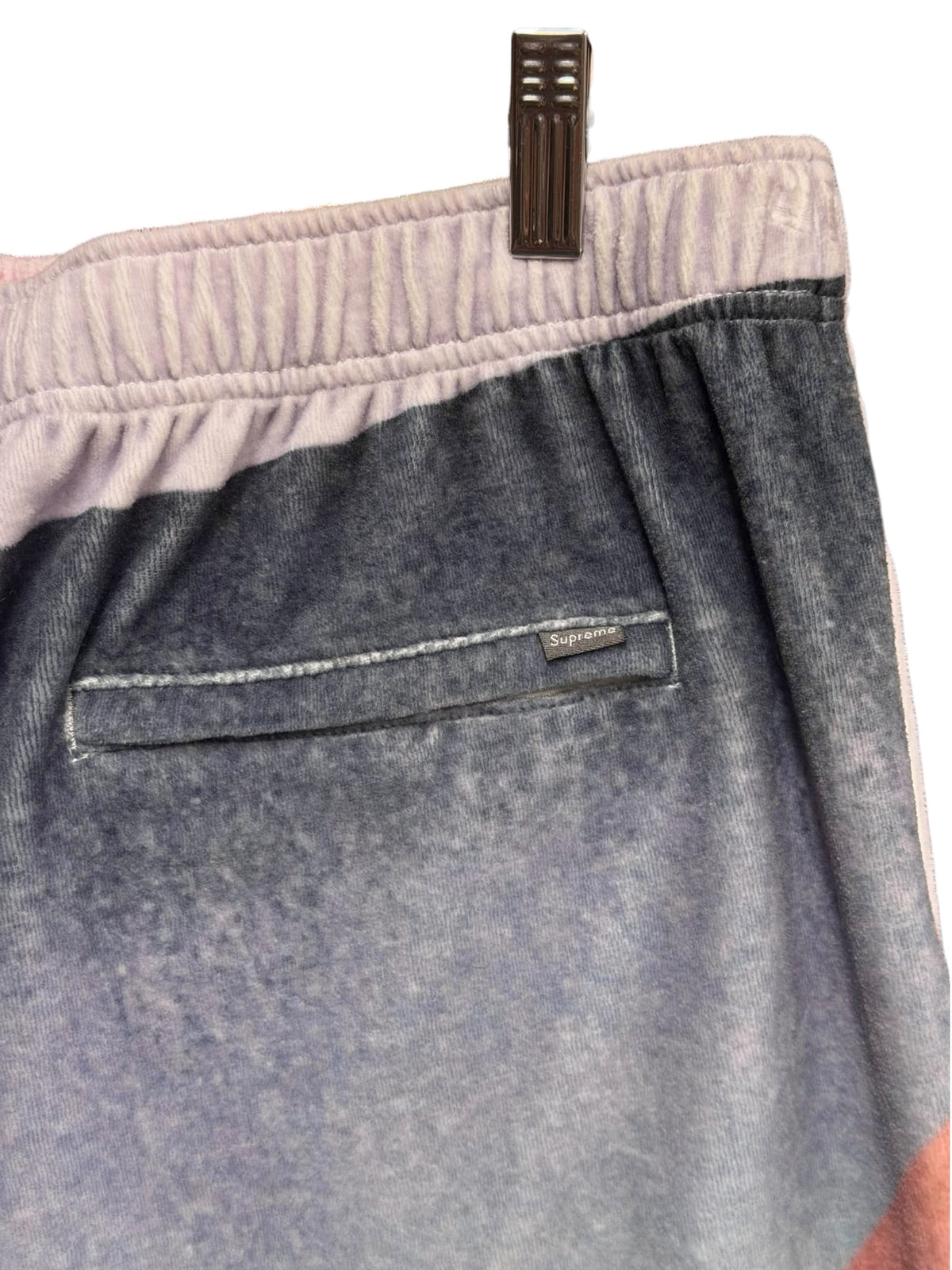 Supreme Geo Velour Shorts Pink