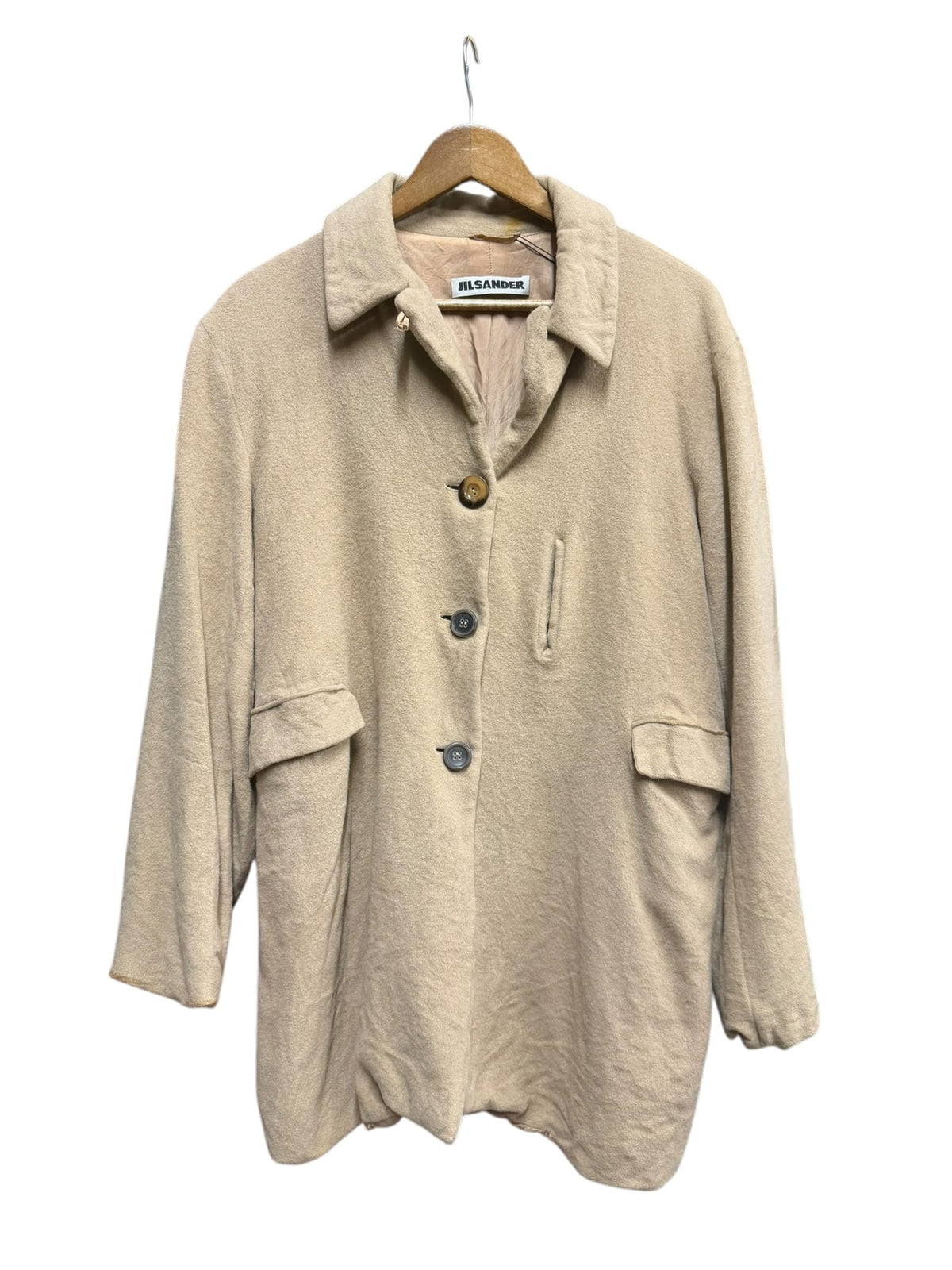 Vintage Jil Sander Wool Trench Coat (Slight Distressing)