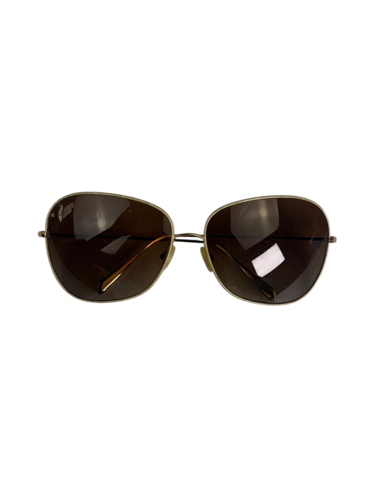 Oliver Peoples Gold-Tone Aviator Sunglasses