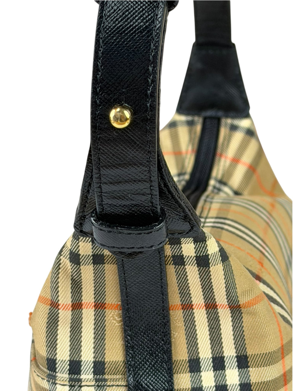 Burberry Haymarket Check Shadow Horse Canvas Shoulder Bag