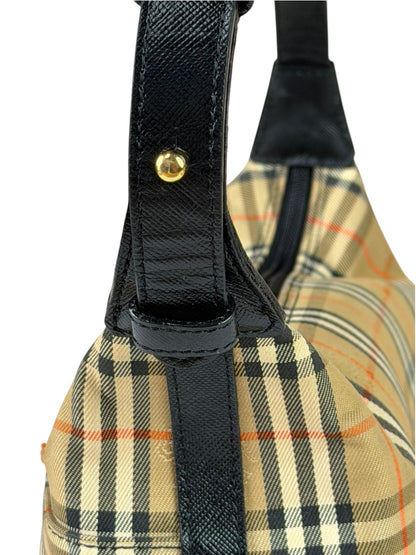 Burberry Haymarket Check Shadow Horse Canvas Shoulder Bag