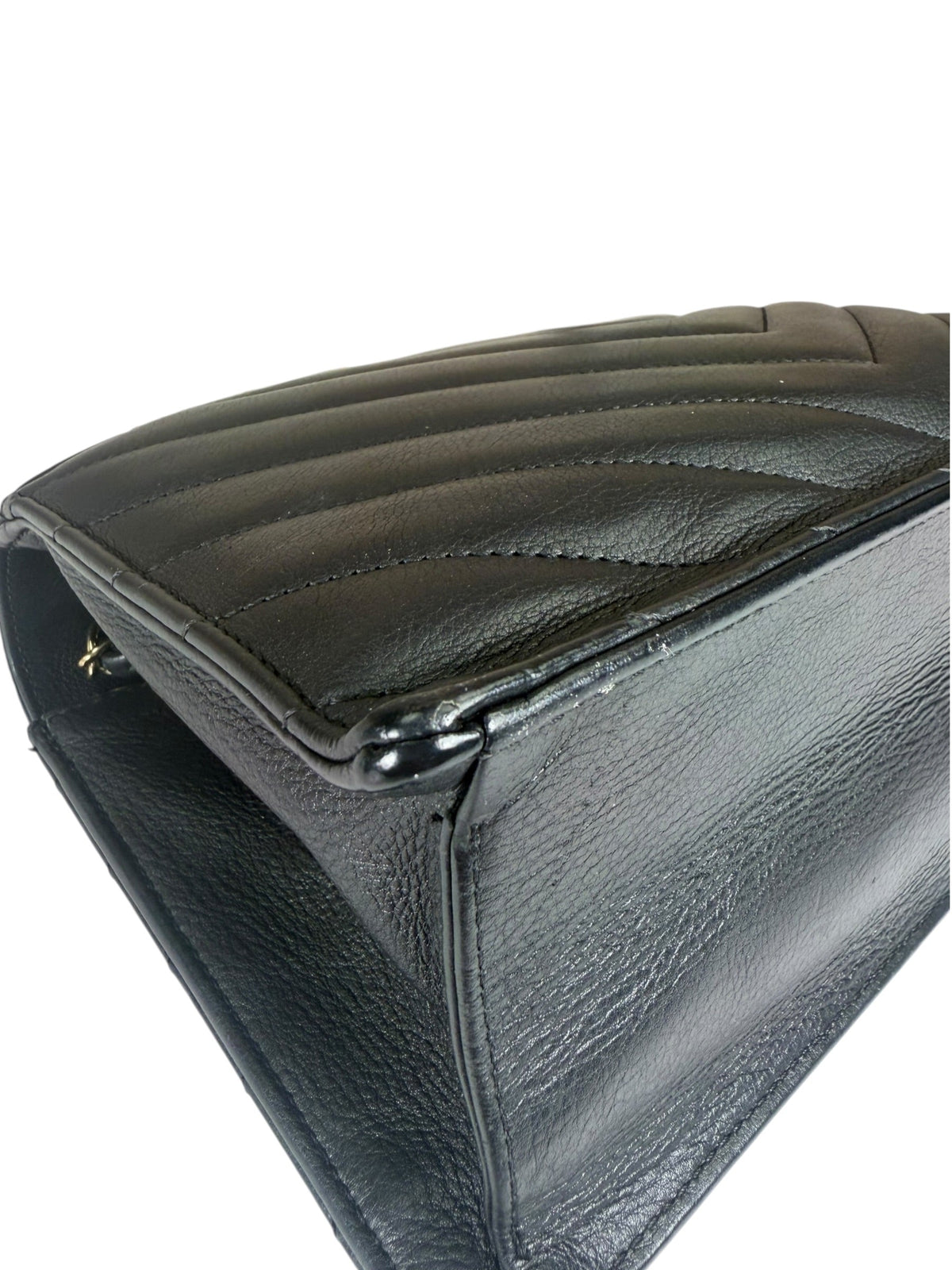 Chanel Black Calfskin Chevron Envelop Flap Bag 2019