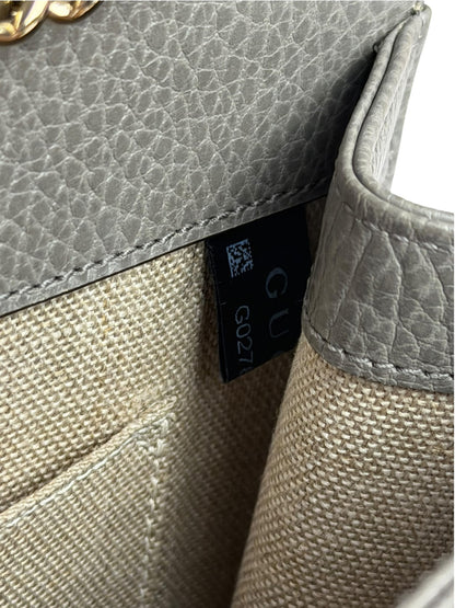 Gucci Grey Calfskin Interlocking Small G Shoulder Bag