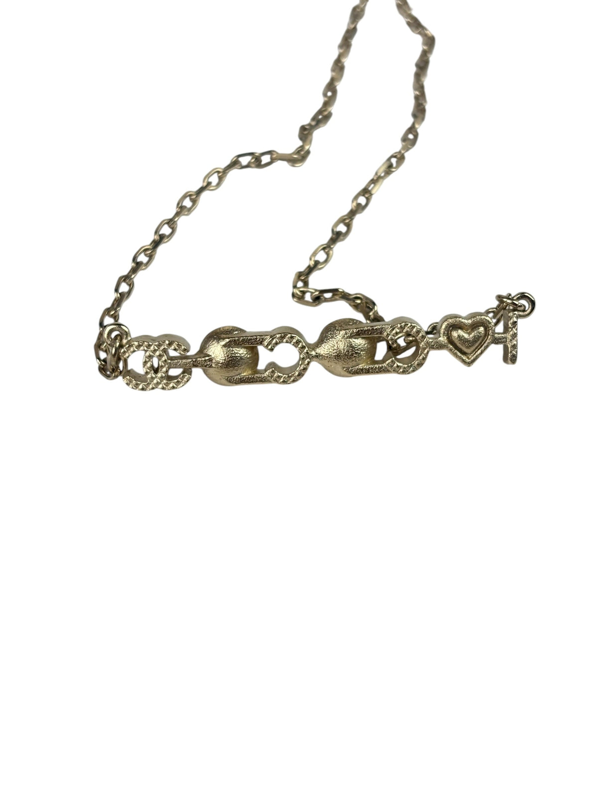 Chanel I love Coco Pearl & Heart Pendant Necklace