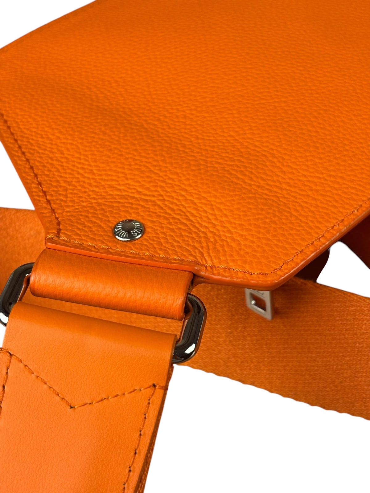 Louis Vuitton Aerogram Takeoff Leather Sling Bag Orange