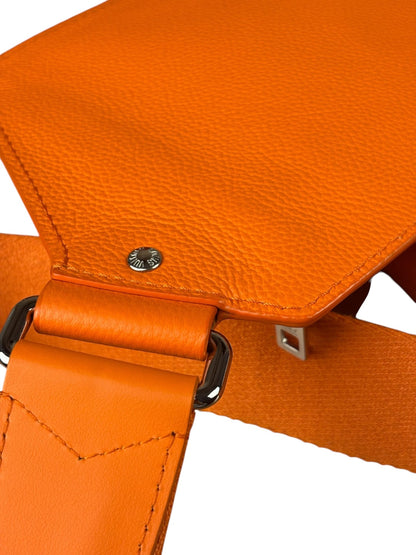 Louis Vuitton Aerogram Takeoff Leather Sling Bag Orange