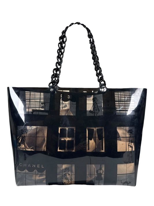 Chanel PVC Coco Window Tote Black 2003-04