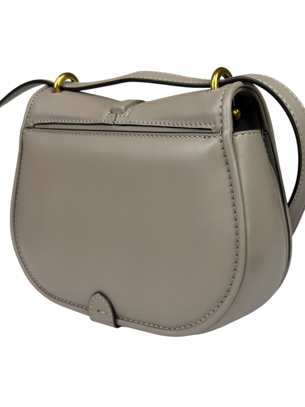 Fendi Dove Gray Leather C'mon Crossbody Bag