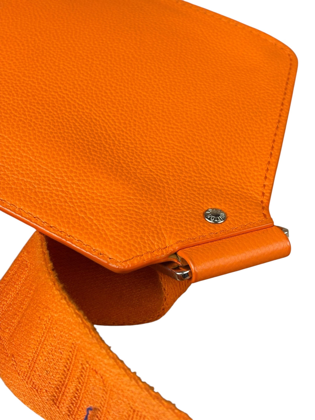 Louis Vuitton Aerogram Takeoff Leather Sling Bag Orange